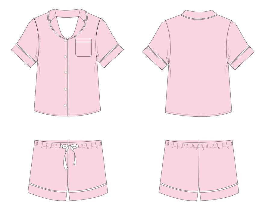 PRE-ORDER: Peony | Adult Pajama Short Set