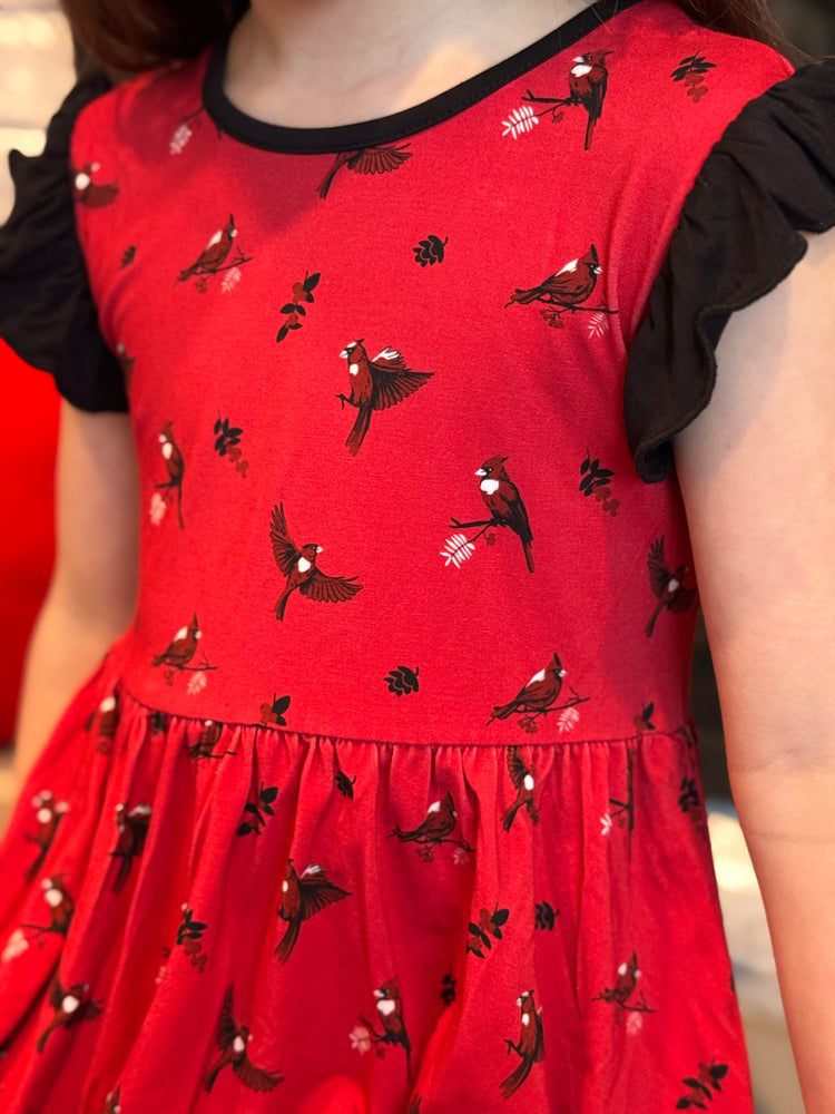 Cardinal | Toddler Flutter Dress