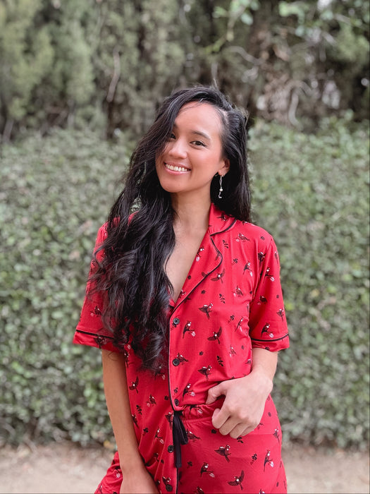 Cardinal | Adult Pajama Short Set