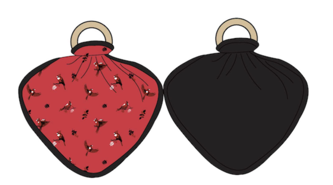 Cardinal | Sprig Quilted Lovey