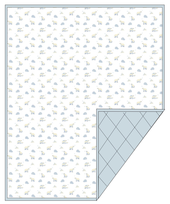 Polar Bear | Blossom Quilted Blanket 85x65”