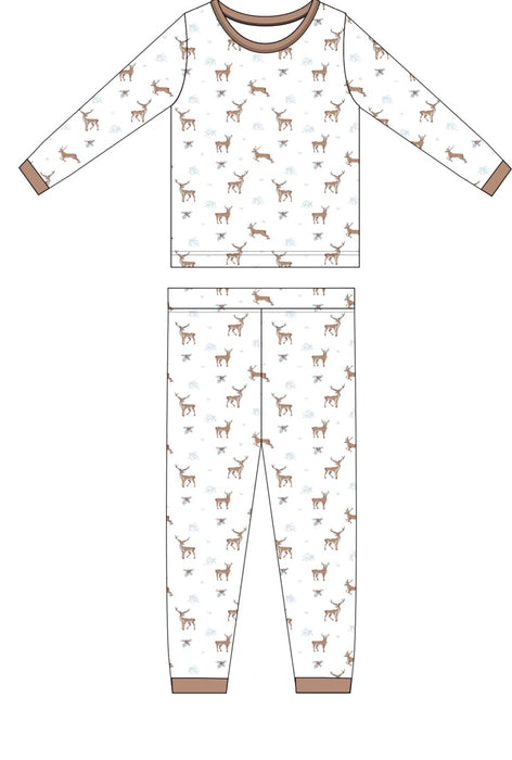 Reindeer | Long Sleeve Pajamas