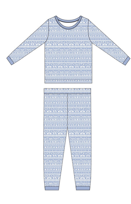 Arctic Fair Isle | Long Sleeve Pajamas