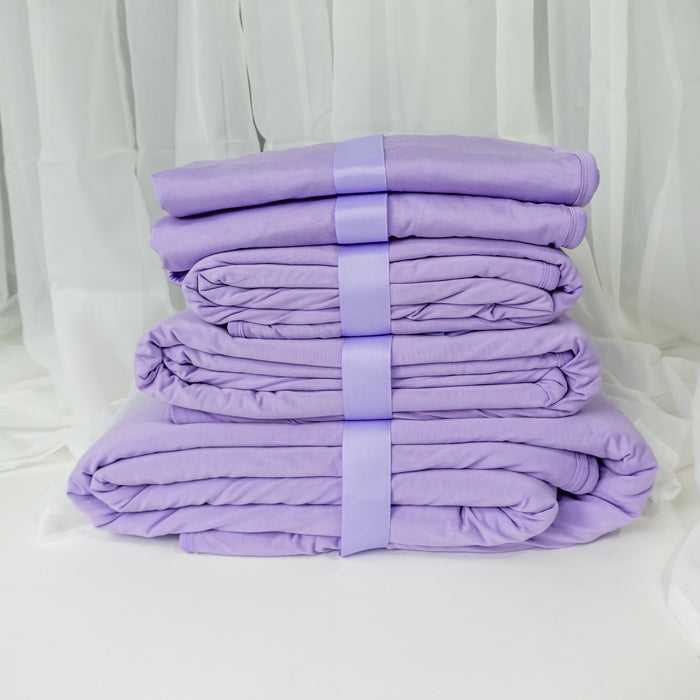 Lavender | Posy Quilted Blanket 35x35”
