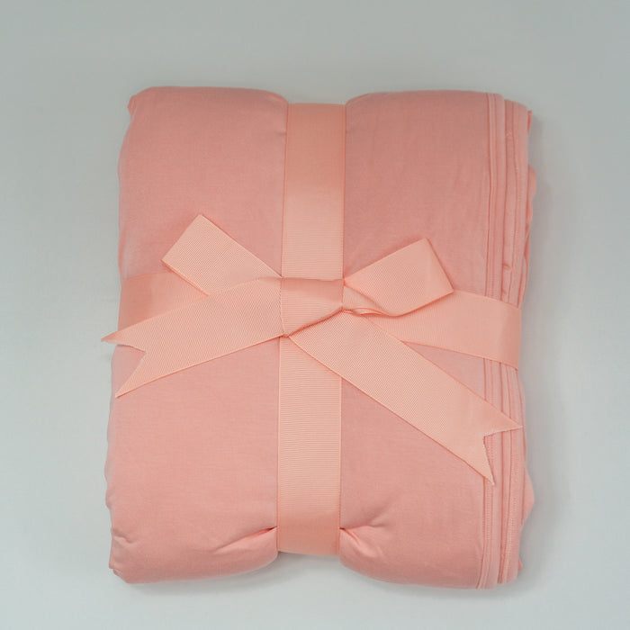 Peach | Sprout Quilted Blanket 57x40”