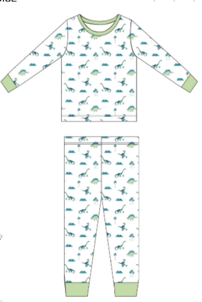 Dinosaurs | Long Sleeve Pajamas