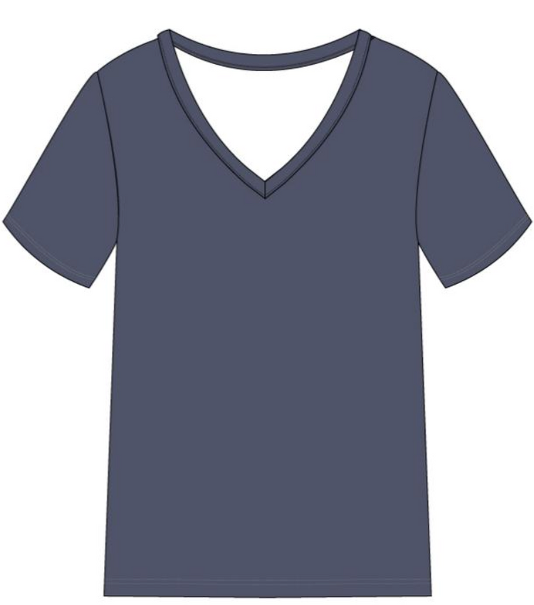 Slate | Adult Short Sleeve V Neck