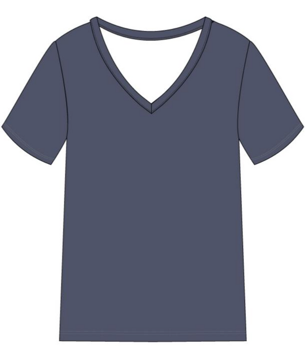 Slate | Adult Short Sleeve V Neck