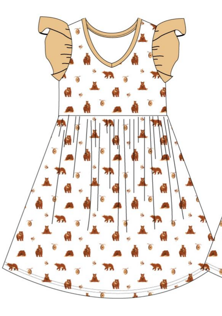 Bears | Toddler Flutter Dress