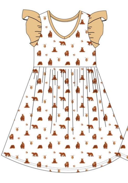 Bears | Toddler Flutter Dress