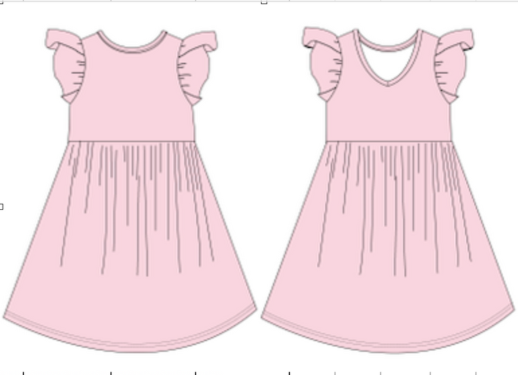 PRE-ORDER: Peony | Toddler Flutter Dress (ETA February)