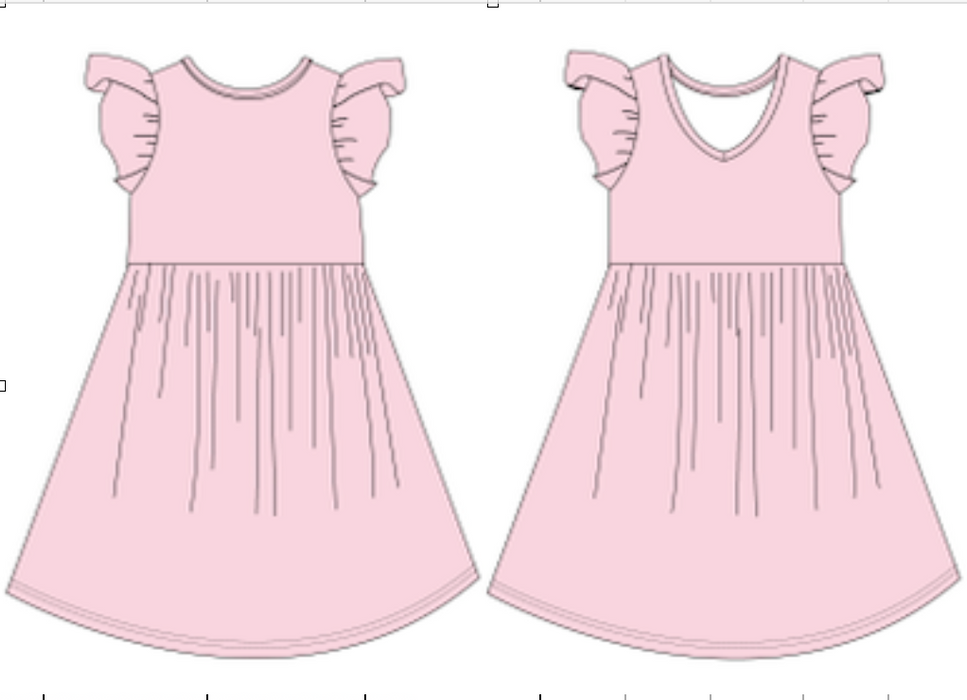 PRE-ORDER: Peony | Toddler Flutter Dress (ETA February)