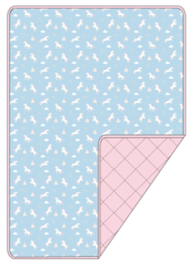PRE-ORDER: Unicorns | Bloom Quilted Youth Blanket 3.0