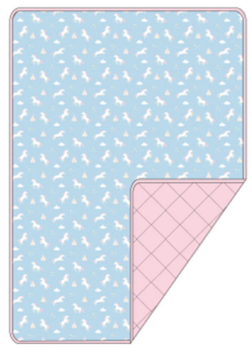 PRE-ORDER: Unicorns | Bloom Quilted Youth Blanket 3.0