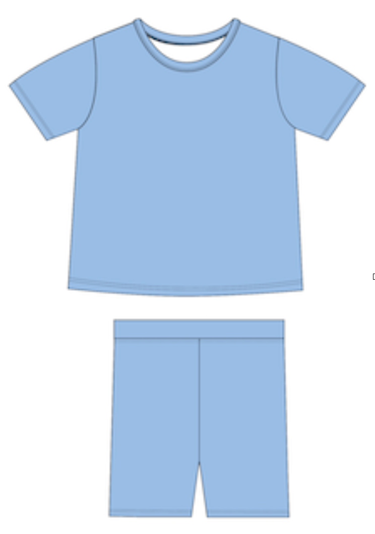 PRE-ORDER: Sky | Children's Biker Short Set