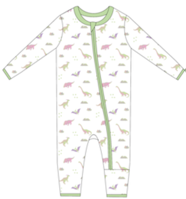 PRE-ORDER: Pastel Dinosaurs | Zip Convertible