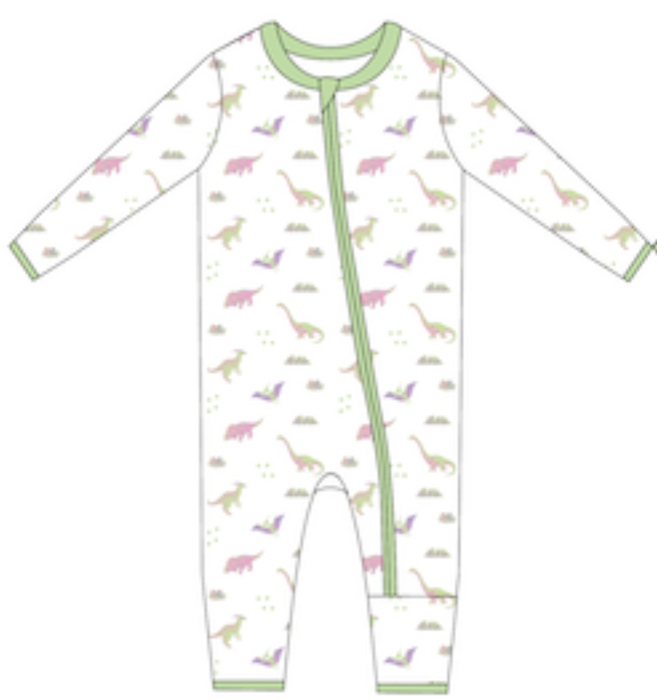 PRE-ORDER: Pastel Dinosaurs | Zip Convertible