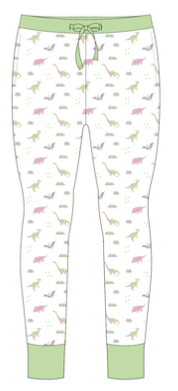 PRE-ORDER: Pastel Dinosaurs  | Adult Joggers