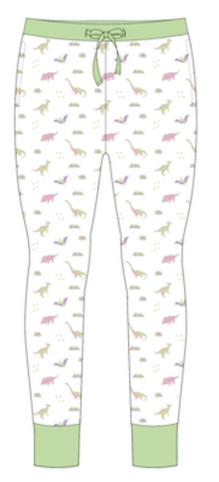 PRE-ORDER: Pastel Dinosaurs  | Adult Joggers