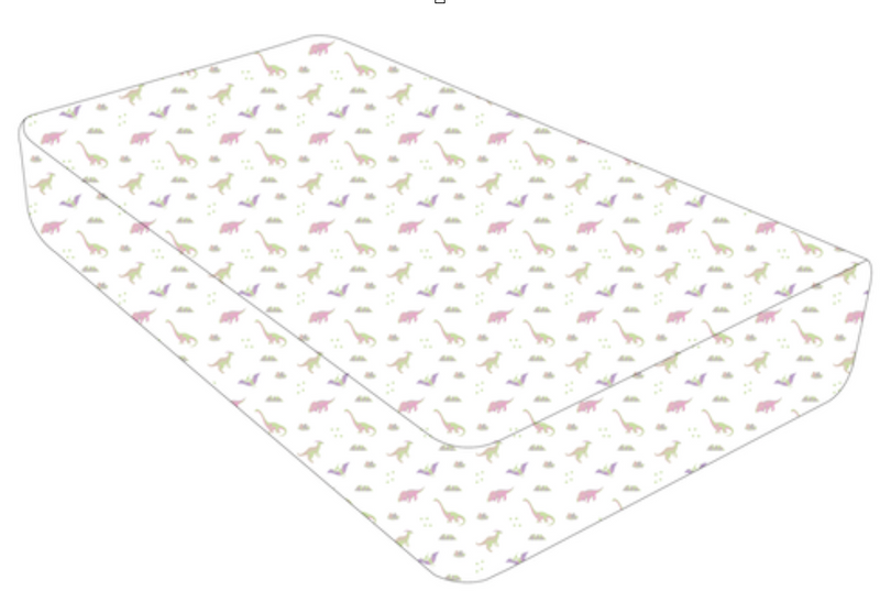 PRE-ORDER: Pastel Dinosaurs  | Twin Sheet