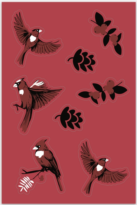 Cardinal | Sticker Sheet
