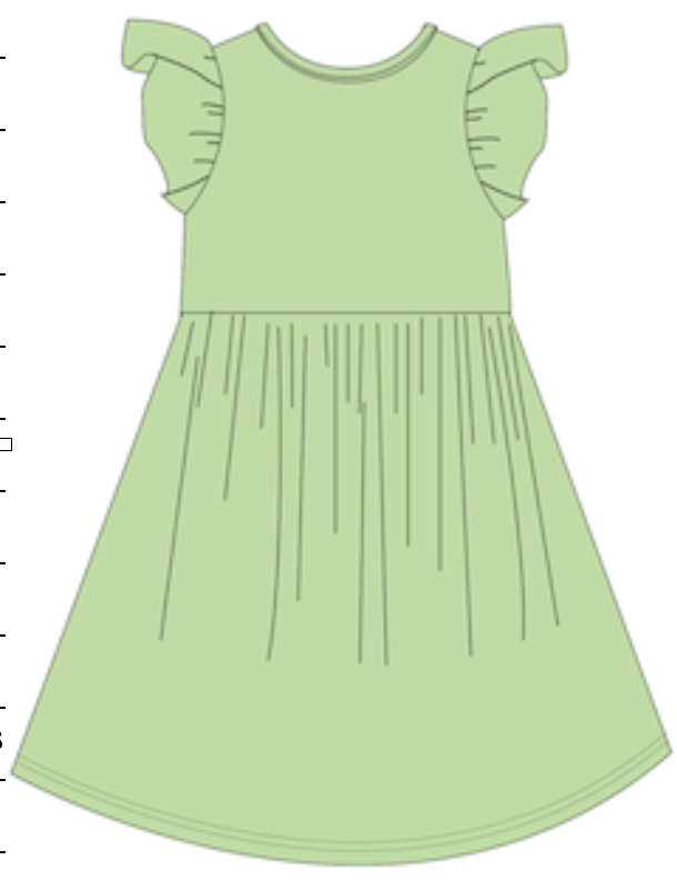 PRE-ORDER: Key Lime | Toddler Flutter Dress