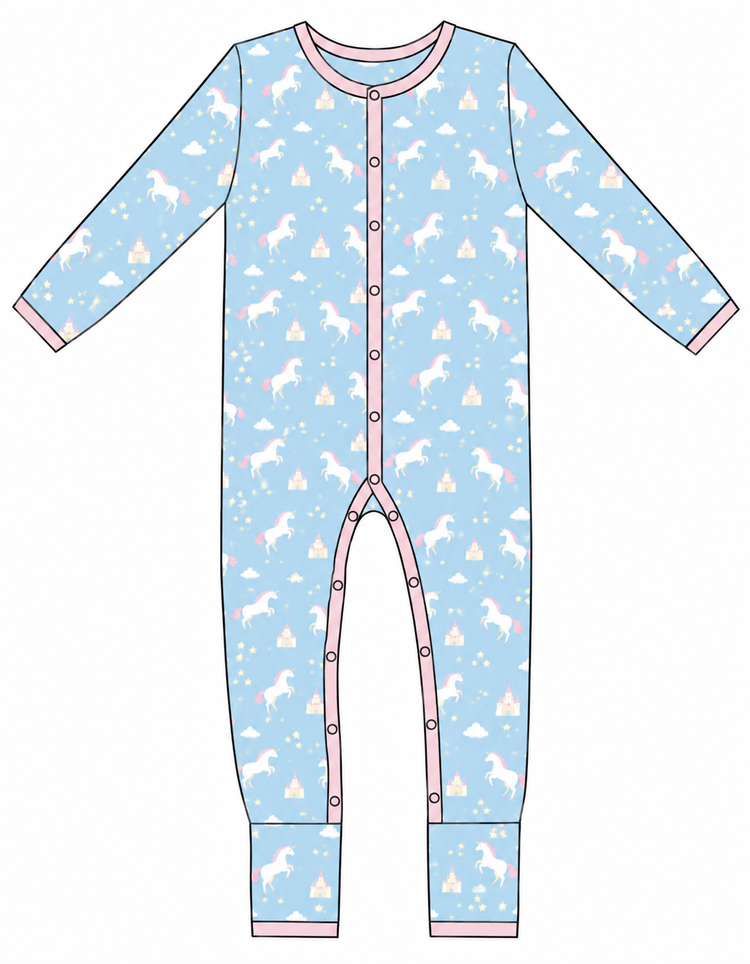 PRE-ORDER: Unicorns | Snap Romper