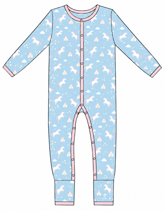 PRE-ORDER: Unicorns | Snap Romper