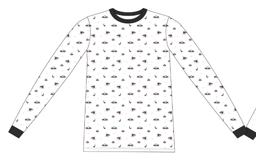 PRE-ORDER: Swans | Adult Long Sleeve Lounge Top
