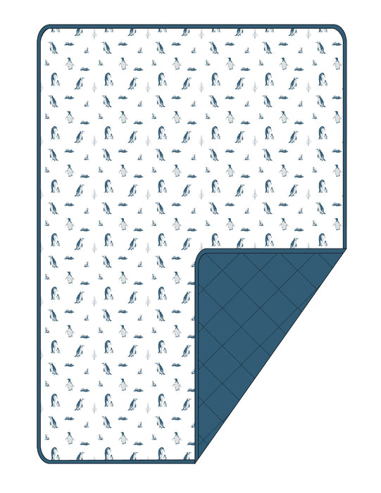 PRE-ORDER: Penguins | Sprout Quilted Toddler Blanket 3.0