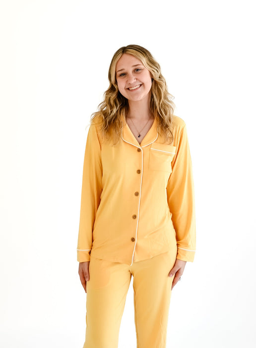 Papaya | Adult Button Pajama Top