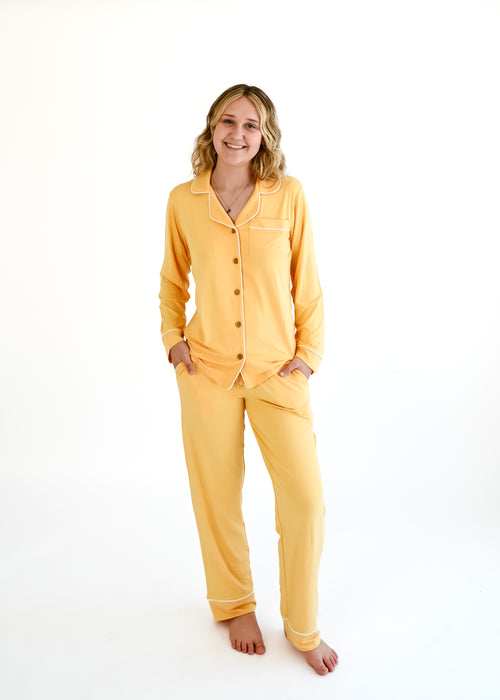 Papaya | Adult Button Pajama Top