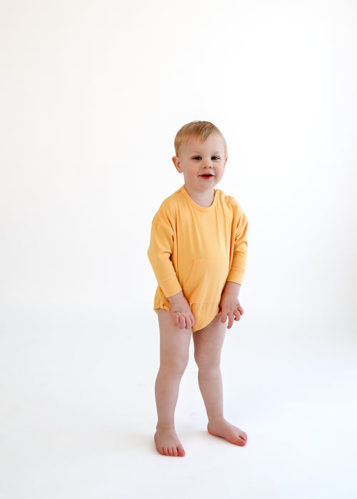 Papaya | Long Sleeve Bubble Romper