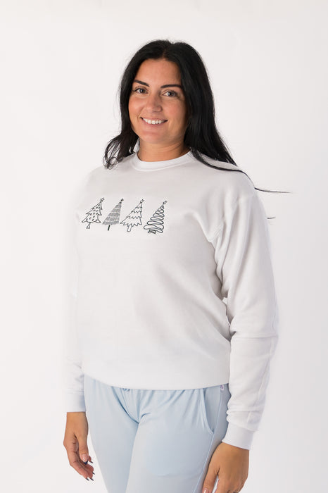 Adult Winter Embroidered Crewneck Sweatshirt *No Discounts*