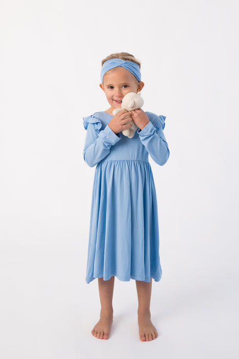 Arctic | Long Sleeve Toddler Flutter Dress