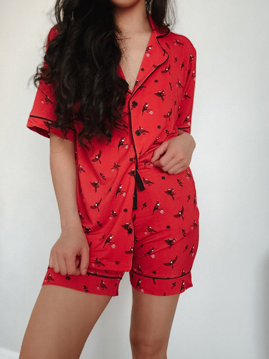 Cardinal | Adult Pajama Short Set