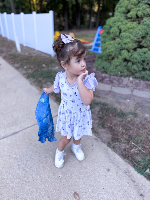 Sloths | Flutter Bodysuit Dress